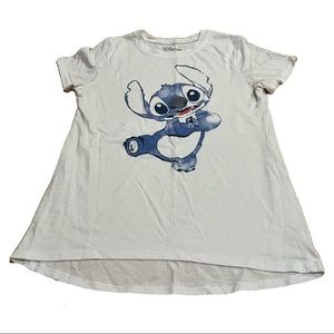 extra small white stitch disney shirt sleeve shirt